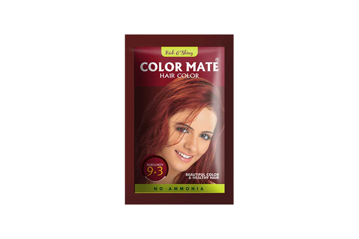 Color Mate Burgundy  Hair Color, 15 gram, 3 ₹ OFF | Buy4earn